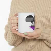 Thumbnail for Asexual Flag Ceramic Mug  - Free Mom Hugs Printify