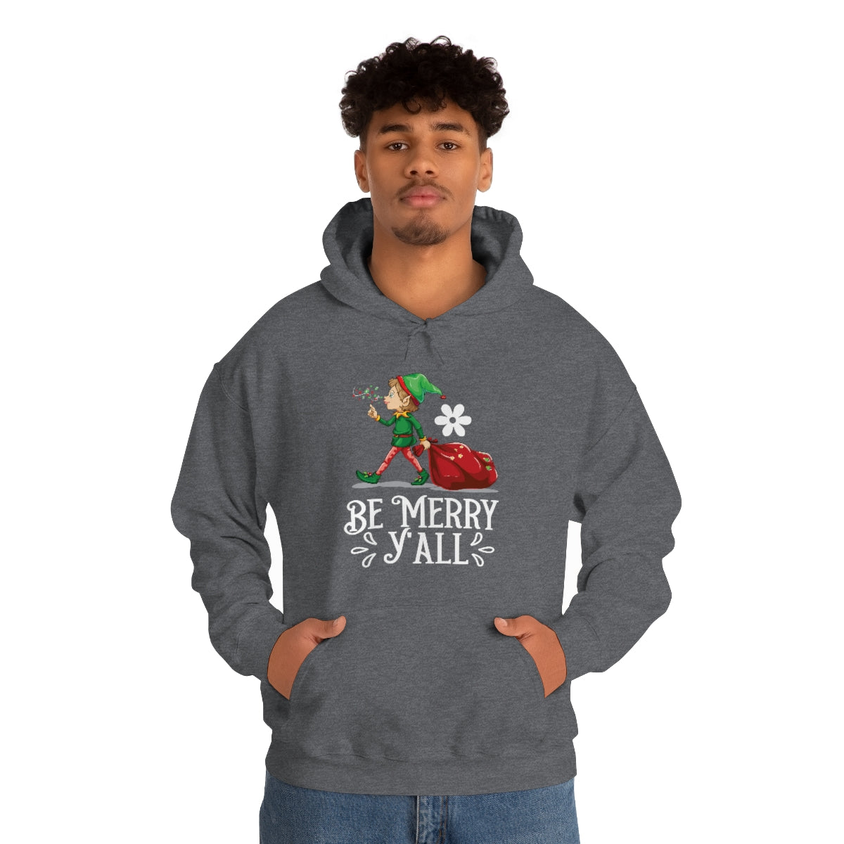 Merry Christmas Hoodie Unisex Custom Hoodie , Hooded Sweatshirt , Be Merry Y'all Printify