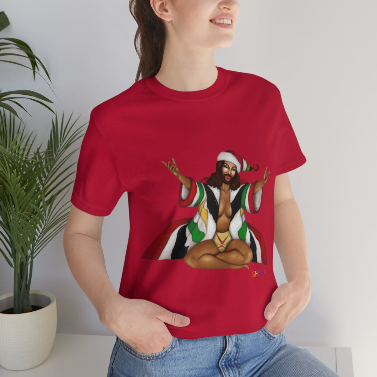 Classic Unisex Christmas LGBTQ Holigays T-Shirt - Black Gay Printify