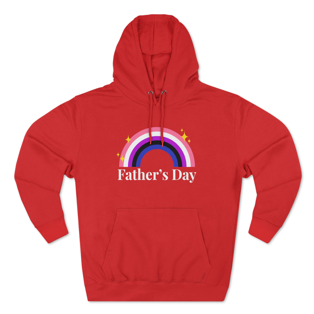 Genderfluid Pride Flag Unisex Premium Pullover Hoodie - Father's Day Printify