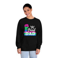 Thumbnail for Polysexual Pride Flag Unisex Classic Long Sleeve Shirt - Proud Dad Printify
