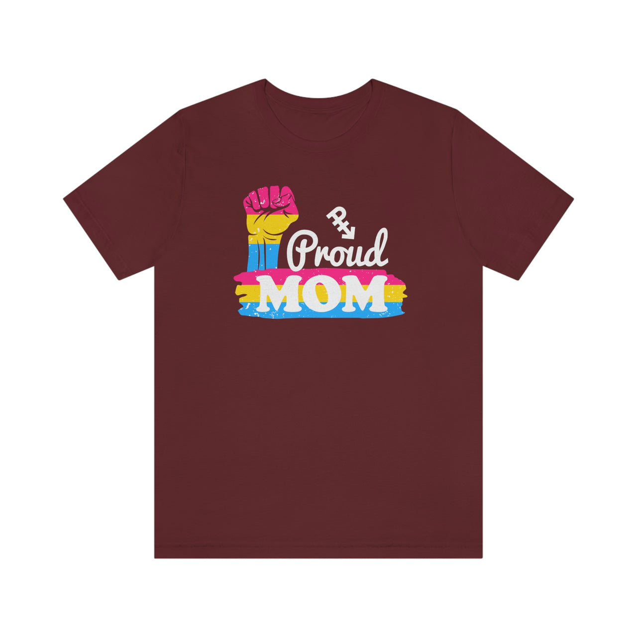 Pansexual Pride Flag Mother's Day Unisex Short Sleeve Tee - Proud Mom SHAVA CO