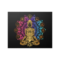 Thumbnail for Yoga Spiritual Meditation Satin Poster - Release 999 Angel Number Printify