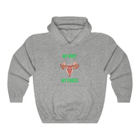 Thumbnail for Affirmation Feminist Pro Choice Women's Hoodie – My Body My Choice Printify