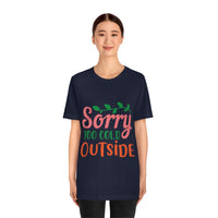 Thumbnail for Classic Unisex Christmas T-shirt - Sorry Too Cold Outside Printify