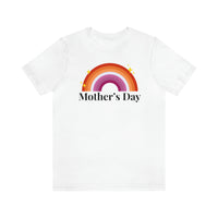 Thumbnail for Lesbian Pride Flag Mother's Day Unisex Short Sleeve Tee - Mother's Day SHAVA CO