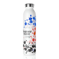 Thumbnail for Polyamory Flag Slim Water Bottle Denver Pride - My Rainbow is In My DNA SHAVA CO