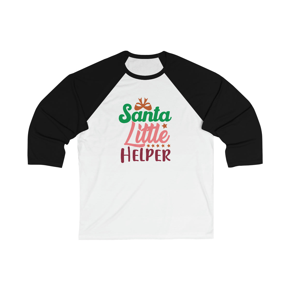 Merry Christmas Unisex Long Sleeves, Unisex Long Sleeves , Unisex 3/4 Sleeve , Santa Little Helper Printify