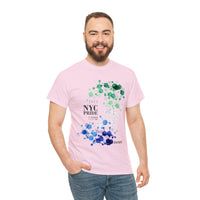 Thumbnail for SHAVA CO Gay Flag 2023 Pride, NYC Unisex Heavy Cotton Tee - My Rainbow Is In My DNA Printify