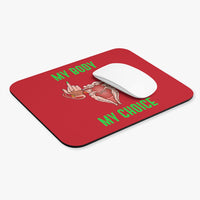 Thumbnail for Affirmation Feminist Pro Choice Mouse Pad – My Body My Choice (Red) Printify
