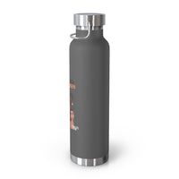 Thumbnail for Affirmation Feminist pro choice Copper Vacuum insulated bottle 22oz -  I am Black Queen Printify