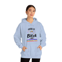 Thumbnail for Unisex Christmas LGBTQ Heavy Blend Hoodie - Drink Up Bitch It’s Queermas Printify
