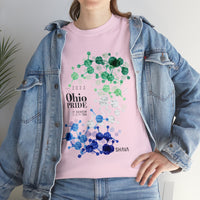 Thumbnail for SHAVA CO Gay Flag 2023 Pride, Ohio Unisex Heavy Cotton Tee - My Rainbow Is In My DNA Printify