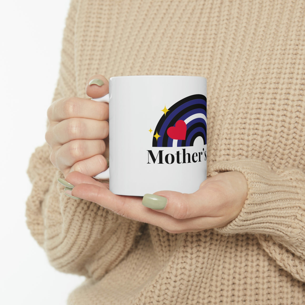 Leather Flag Ceramic Mug  - Mother's Day Printify