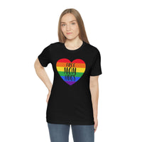 Thumbnail for Rainbow Pride Flag Mother's Day Unisex Short Sleeve Tee - Free Mom Hugs SHAVA CO