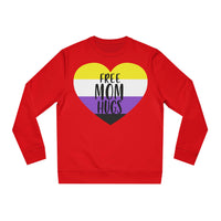 Thumbnail for Non Binary Pride Flag Sweatshirt Unisex Size - Free Mom Hugs Printify