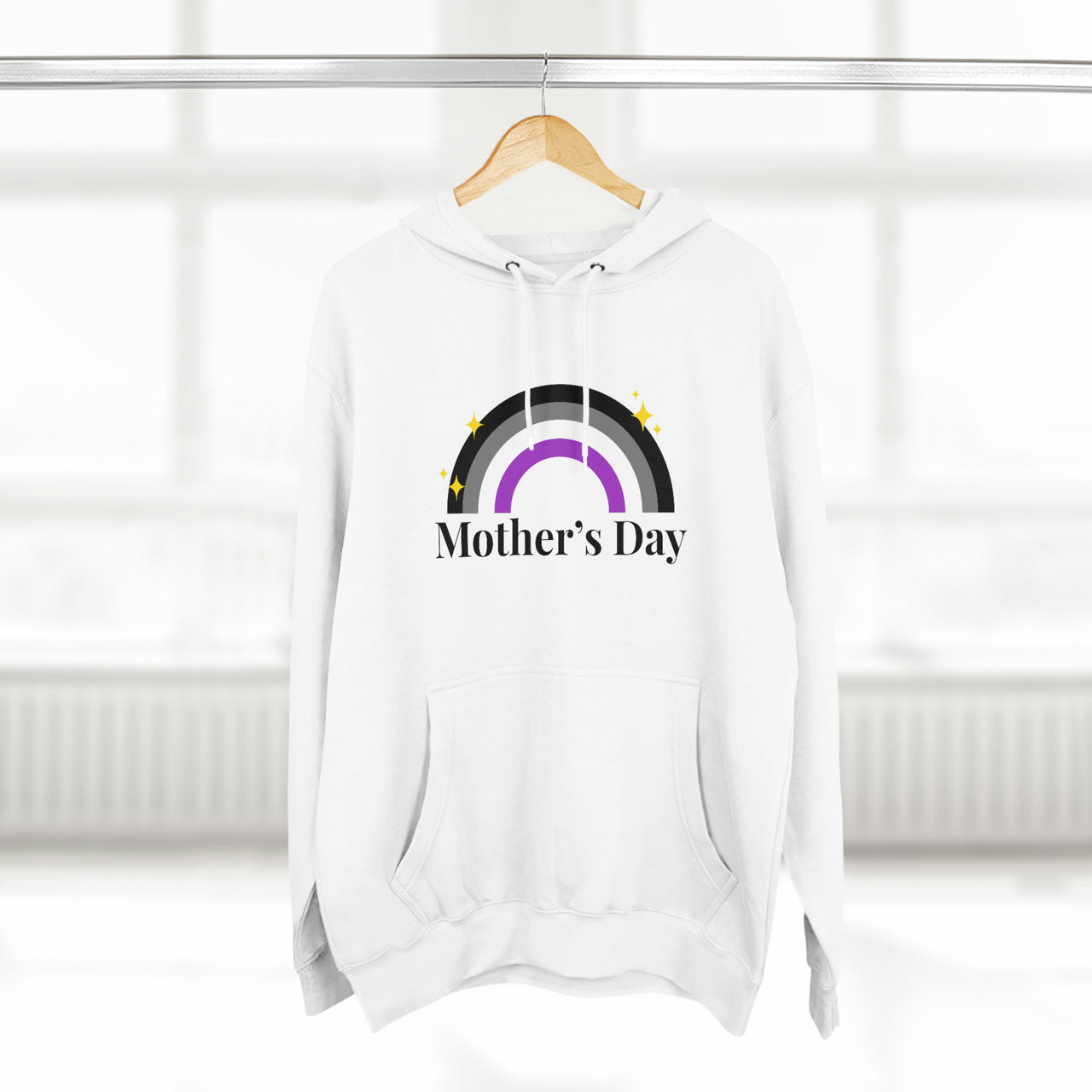 Asexual Flag Mother's Day Unisex Premium Pullover Hoodie - Mother's Day Printify