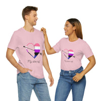 Thumbnail for Genderfluid Flag LGBTQ Affirmation T-shirt  Unisex Size - My Other Half Printify