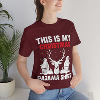 Thumbnail for Classic Unisex Christmas T-shirt - This Is My Christmas Pajama Shirt Printify
