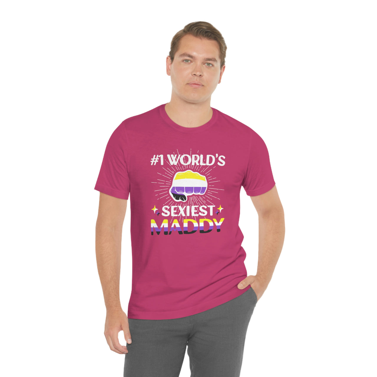 Nonbinary Pride Flag Mother's Day Unisex Short Sleeve Tee - #1 World's Gayest Mom SHAVA CO
