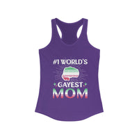 Thumbnail for Abrosexual Pride Flag Mother's Day Ideal Racerback Tank - #1 World's Gayest Mom SHAVA CO
