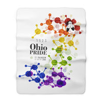 Thumbnail for SHAVA CO Two Spirit Flag 2023 Pride, Ohio Sherpa Fleece Blanket - My Rainbow Is In My DNA Printify