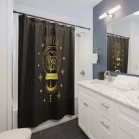Thumbnail for Yoga Spiritual Meditation Shower Curtains - Intuition 111 Angel Number Printify