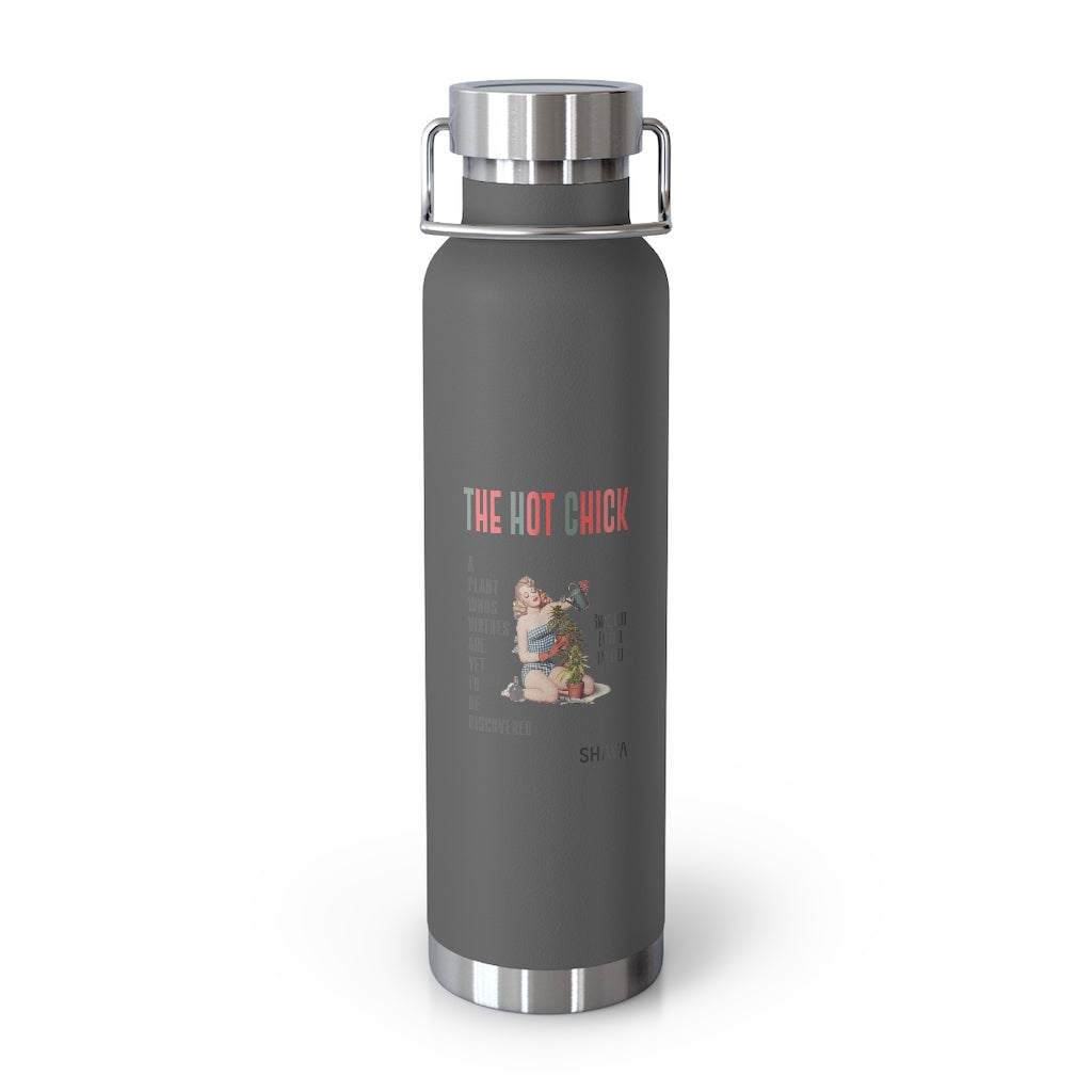 VCC Home & Livings-Bottles & Tumblers  /Copper Vacuum Insulated Bottle, 22oz/ The Hot Chick Printify