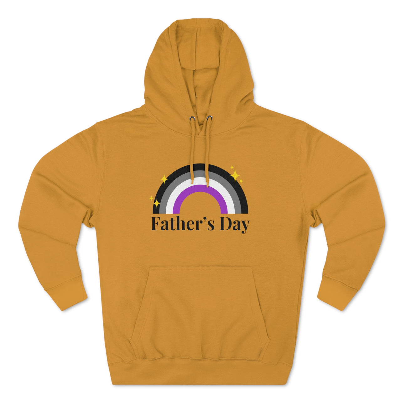 Asexual Pride Flag Unisex Premium Pullover Hoodie - Father's Day Printify