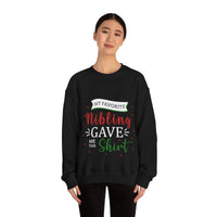 Thumbnail for Christmas Unisex Sweatshirts , Sweatshirt , Women Sweatshirt , Men Sweatshirt ,Crewneck Sweatshirt, MY Favorite Nibling gave me this shirt Printify