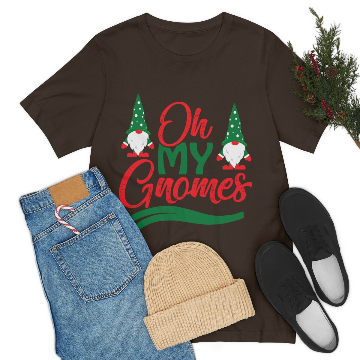 Classic Unisex Christmas T-shirt - Oh My Gnomes Printify