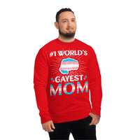 Thumbnail for Transgender Pride Flag Sweatshirt Unisex Size - #1 World's Gayest Mom Printify