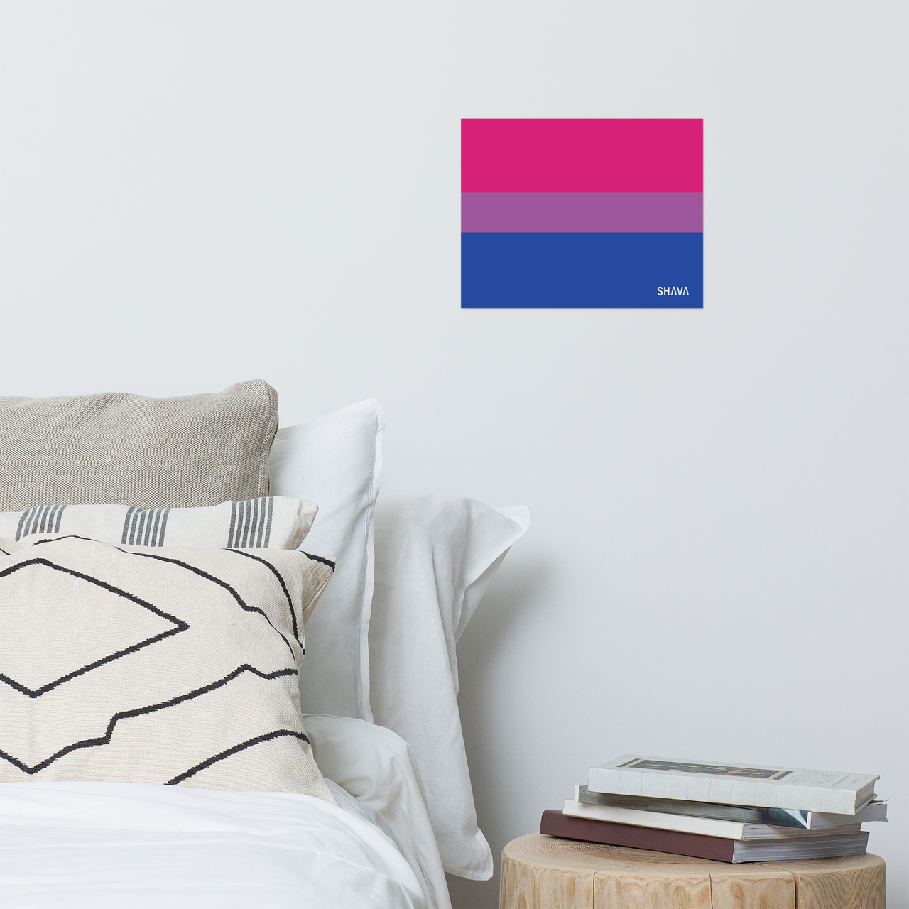 Bisexual Flag LGBTQ Posters SHAVA