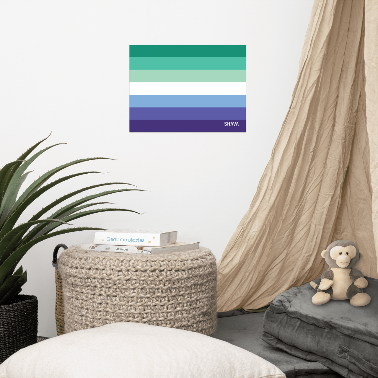 Gay Flag LGBTQ Posters SHAVA