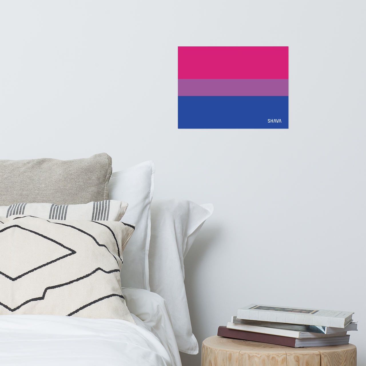 Bisexual Flag LGBTQ Posters SHAVA