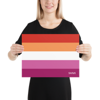 Thumbnail for Lesbian Flag LGBTQ Poster SHAVA