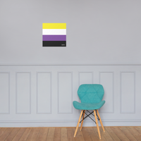Thumbnail for Non Binary Flag LGBTQ Poster SHAVA