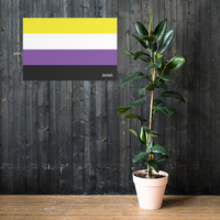 Thumbnail for Non Binary Flag LGBTQ Poster SHAVA