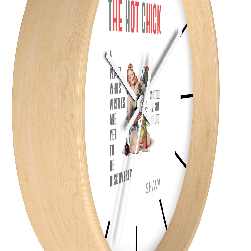 VCC Home & Livings-Home Decor / Wall clock / The Hot chick Printify