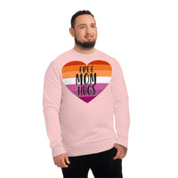 Thumbnail for Lesbian Pride Flag Sweatshirt Unisex Size - Free Mom Hugs Printify