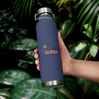 Thumbnail for Affirmation Feminist pro choice Copper Vacuum insulated bottle 22oz -  I am black queen centered Printify