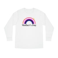 Thumbnail for Genderfluid Flag Long Sleeve Crewneck Tee - Mothers Day Printify