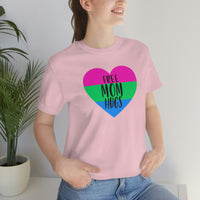 Thumbnail for Polysexual Pride Flag Mother's Day Unisex Short Sleeve Tee - Free Mom Hugs SHAVA CO