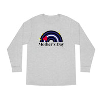 Thumbnail for Leather Flag Long Sleeve Crewneck Tee - Mothers Day Printify