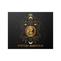 Thumbnail for Yoga Spiritual Meditation Satin Poster - Awakening 888 Angel Number Printify