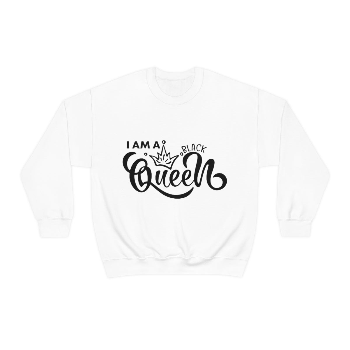 Affirmation Feminist Pro Choice Sweatshirt Unisex  Size – I Am a Black Queen Printify