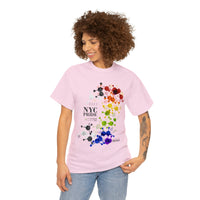 Thumbnail for SHAVA CO Straight ally Flag 2023 Pride, NYC Unisex Heavy Cotton Tee - My Rainbow Is In My DNA Printify