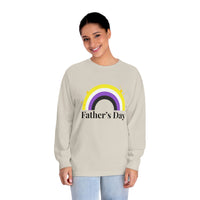 Thumbnail for Non Binary Pride Flag Unisex Classic Long Sleeve Shirt - Father's Day Printify