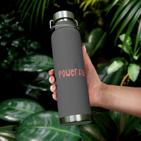Thumbnail for Affirmation Feminist pro choice Copper Vacuum insulated bottle 22oz - I am powerful black with coral Printify