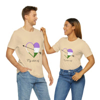 Thumbnail for Genderqueer Flag LGBTQ Affirmation T-shirt  Unisex Size - My Other Half Printify